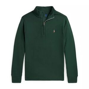 Polo Ralph Lauren | Dark Green Knit Quarter Zip Sweater